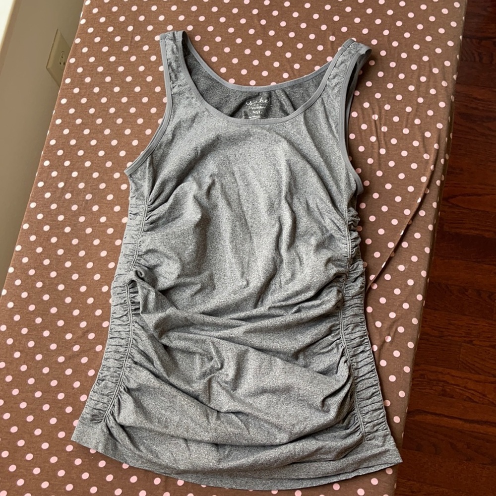 Isabel Maternity gray tank.